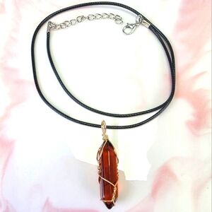 Natural Stone Pendant Necklace